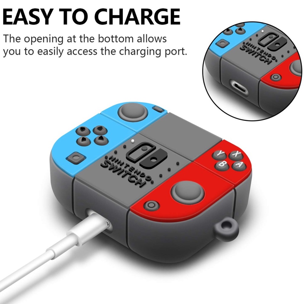 New Nintendo Switch Silicon AirPod Pro 3 Case - Picture 3 of 5